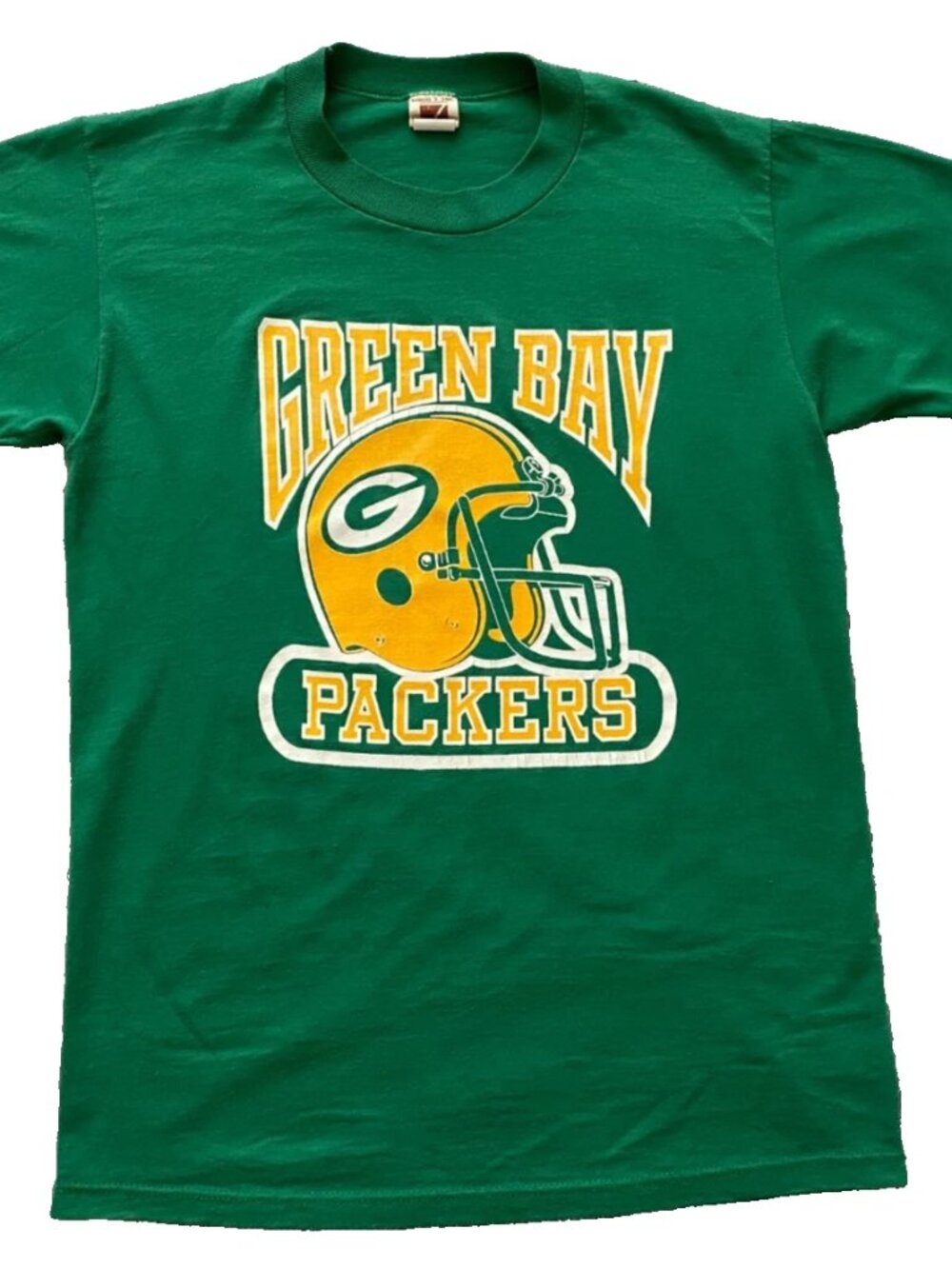Vintage 80s Green Bay Packers NFL Logo 7 T-Shirt Made in USA